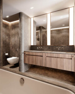 Marylebone Square interior apartment bathroom